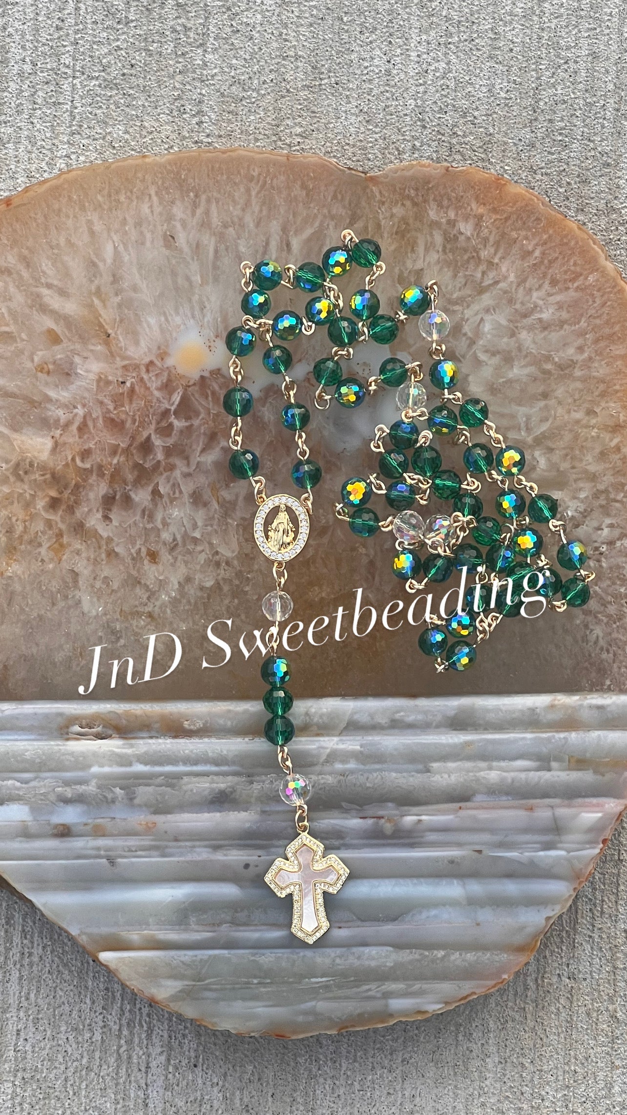 Emerald Garden Rosary